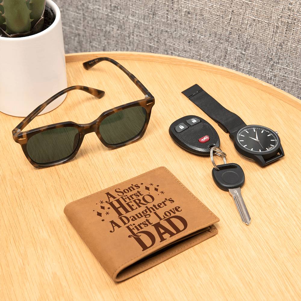 Genuine Leather Wallet - Dad Hero