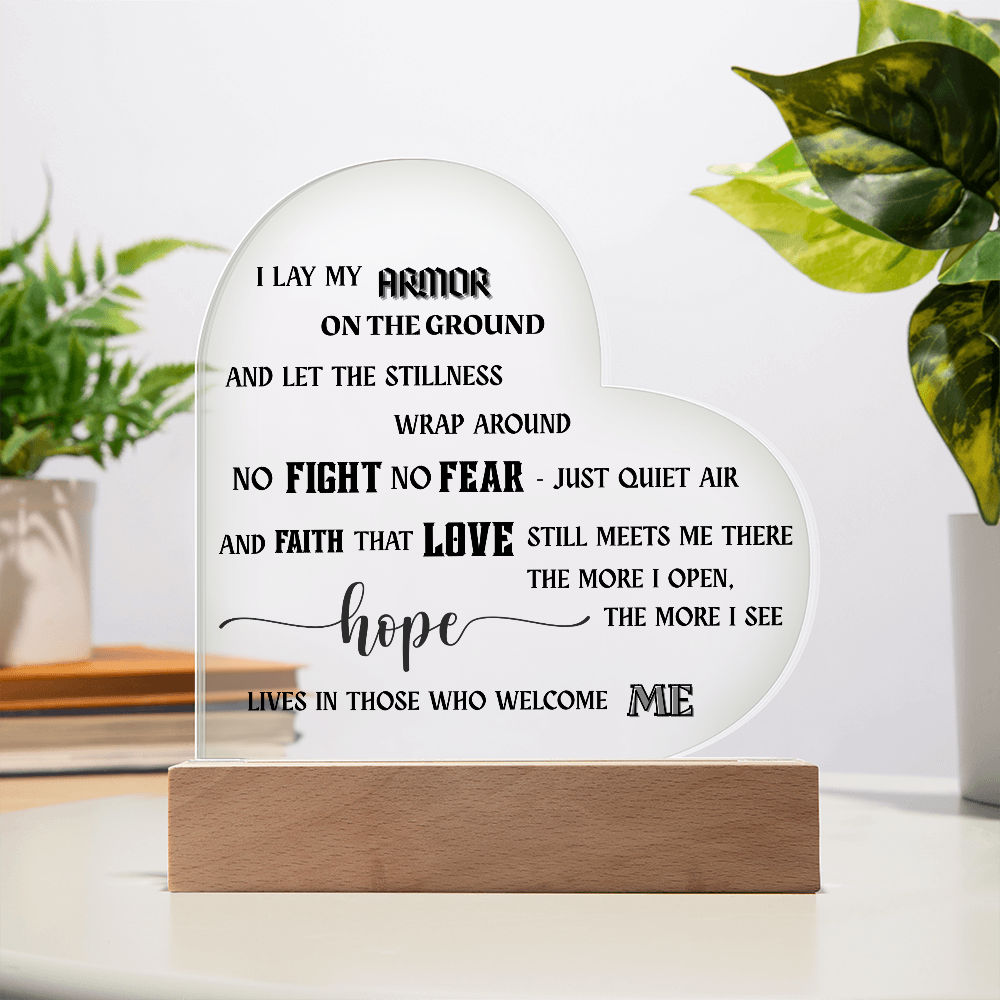 Acrylic Heart - Hope Lives