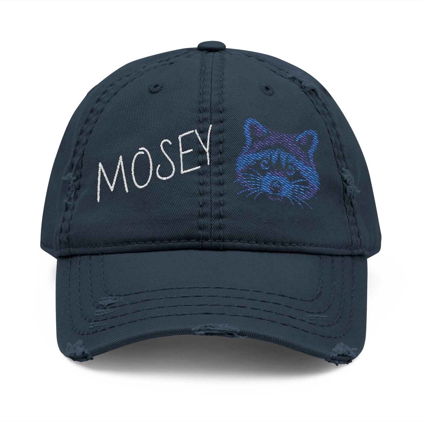 Embroidered Distressed Dad Hat