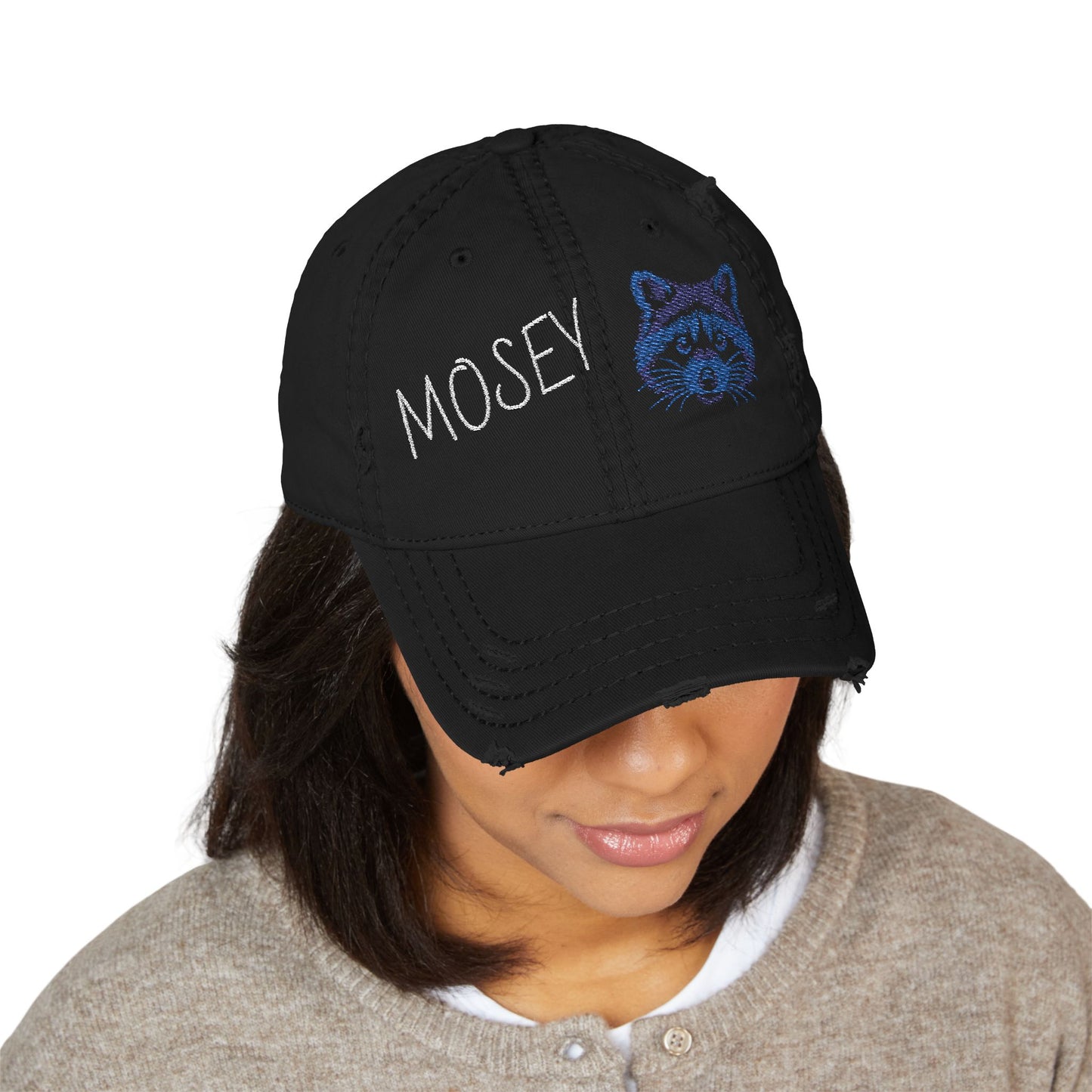 Embroidered Distressed Dad Hat