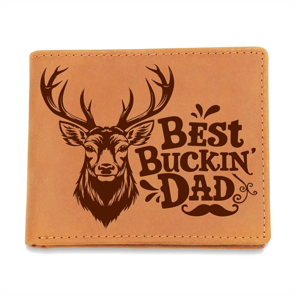 Genuine Leather Wallet - Best Bucking Dad