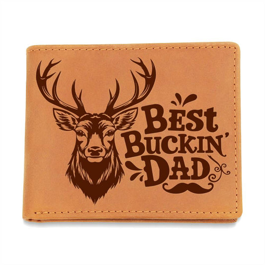 Genuine Leather Wallet - Best Bucking Dad