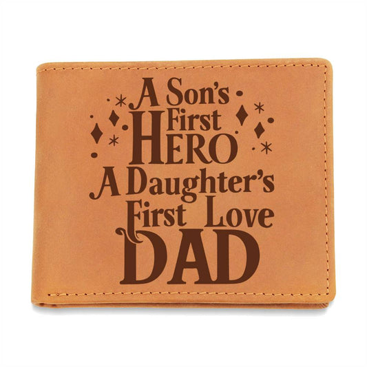 Genuine Leather Wallet - Dad Hero
