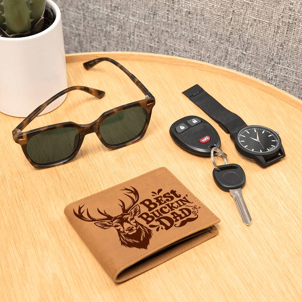 Genuine Leather Wallet - Best Bucking Dad