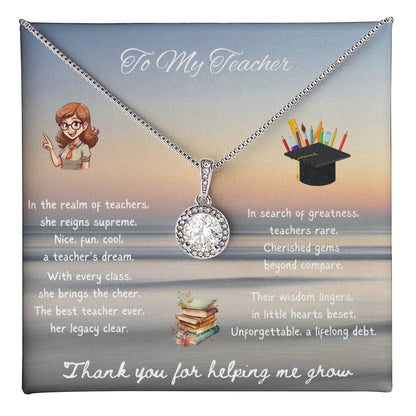 To My Teacher - Thank You For Helping Me Grow