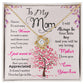 To My Mom, I Know Its Not Easy - Love Knot Neckalce
