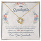 To My Granddaughter, This Old Woman Will Always Have Your Back - Love Knot Neckalce