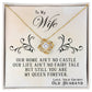 To My Wife, You Are My Queen Forever - Love Knot Neckalce