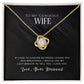 To My Wife, I Love You - Love Knot Neckalce