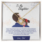 To My Daughter, You_ll Always Be My Baby Girl - Love Knot Neckalce