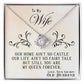 To My Wife, You Are My Queen Forever - Love Knot Neckalce