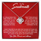 To My Soulmate, You Are Special To Me - Love Knot Neckalce