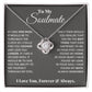 To My Soulmate, In Your Heart I Found My Love - Love Knot Neckalce