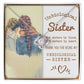 To My Unbiological Sister, Sisters By Heart - Love Knot Neckalce