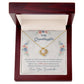 To My Granddaughter, This Old Woman Will Always Have Your Back - Love Knot Neckalce