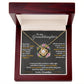 To My Granddaughter, Hold This Tight To Feel My Love - Love Knot Neckalce