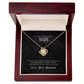 To My Wife, I Love You - Love Knot Neckalce
