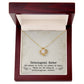 To My Unbiological Sister, Sister By Heart - Love Knot Neckalce
