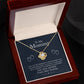 To My Mommy, Love From Your Tummy - Love Knot Neckalce