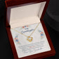 To My Granddaughter, This Old Woman Will Always Have Your Back - Love Knot Neckalce