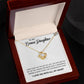 To My Bonus Daughter, Always Shine Like The Brightest Star - Love Knot Neckalce
