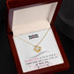 To My Mom, I Loved You My Whole Life - Love Knot Neckalce