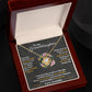 To My Granddaughter, Hold This Tight To Feel My Love - Love Knot Neckalce
