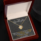 To My Granddaughter, You_ll Feel My Love Within This - Love Knot Neckalce