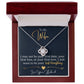 To My Wife, I Want To Be Your Everything - Love Knot Neckalce
