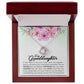 To My Granddaughter, Always Keep Me In Your Heart, - Love Knot Neckalce