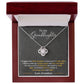 To My Granddaughter, You_ll Feel My Love Within This - Love Knot Neckalce