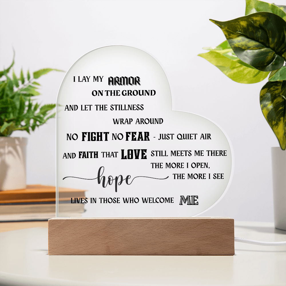 Acrylic Heart - Hope Lives