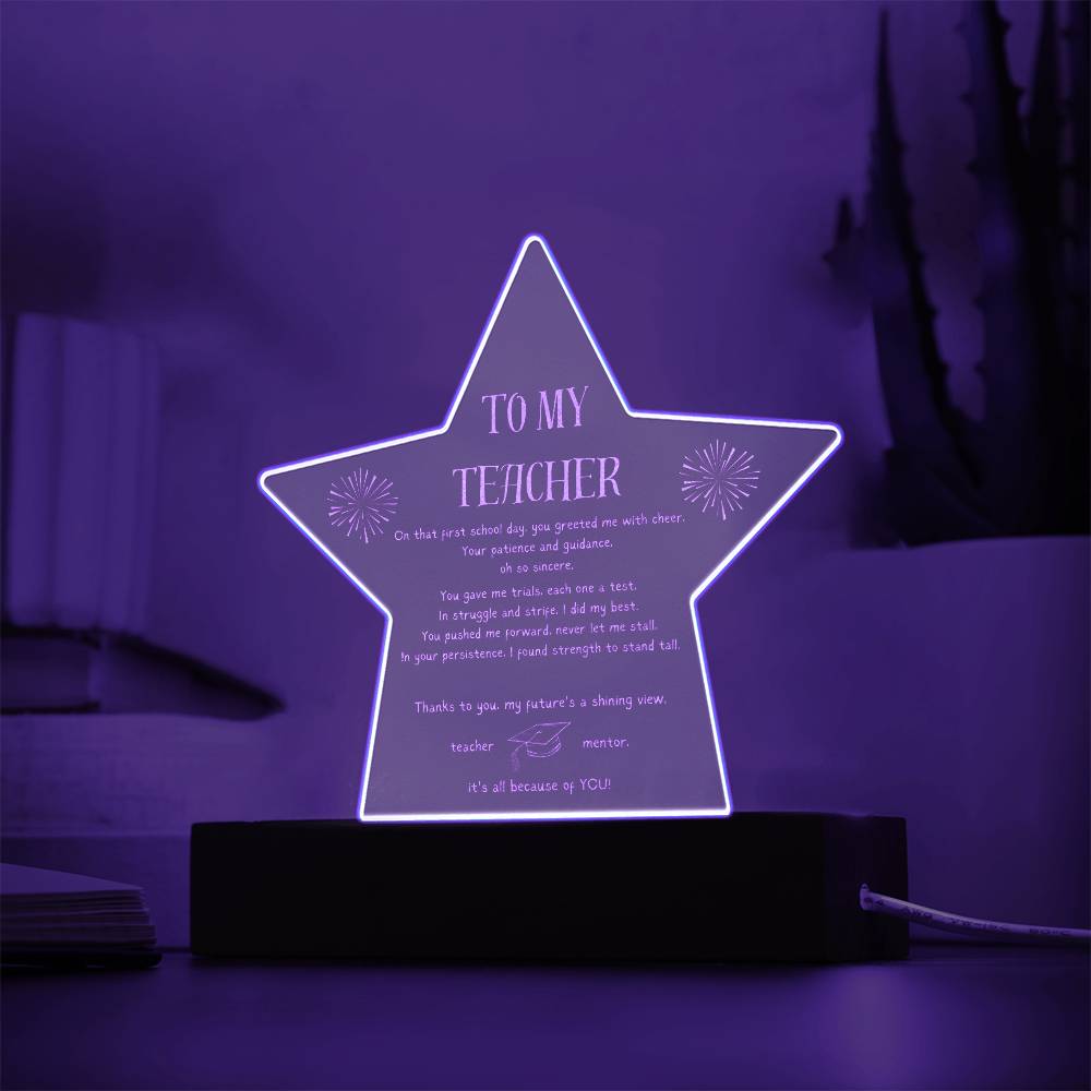 To My Teacher - Because of You