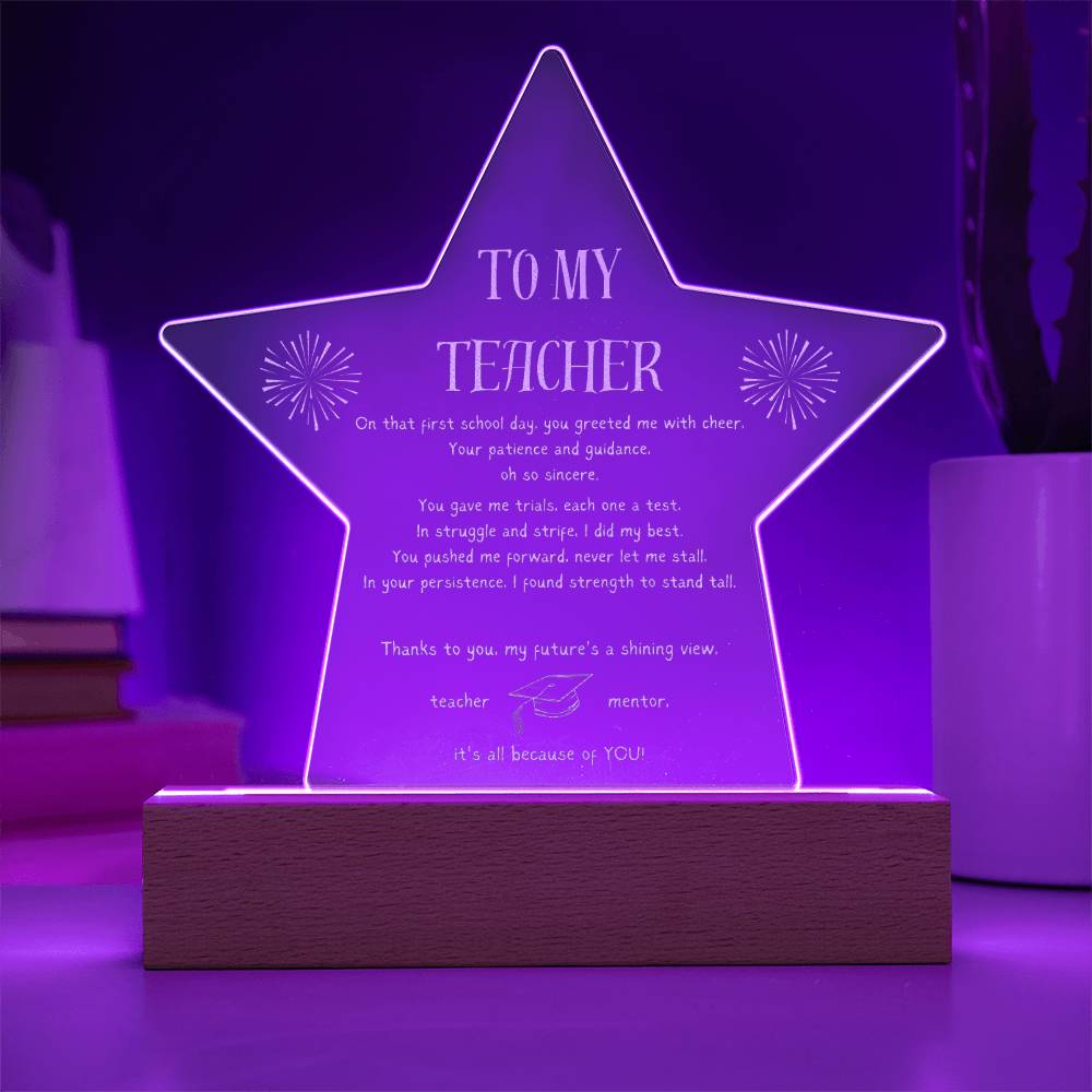 To My Teacher - Because of You