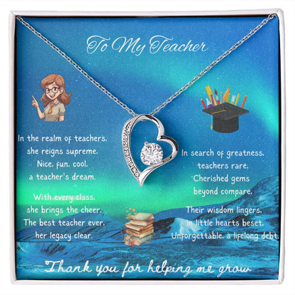 To My Teacher - Thank you for helping me grow