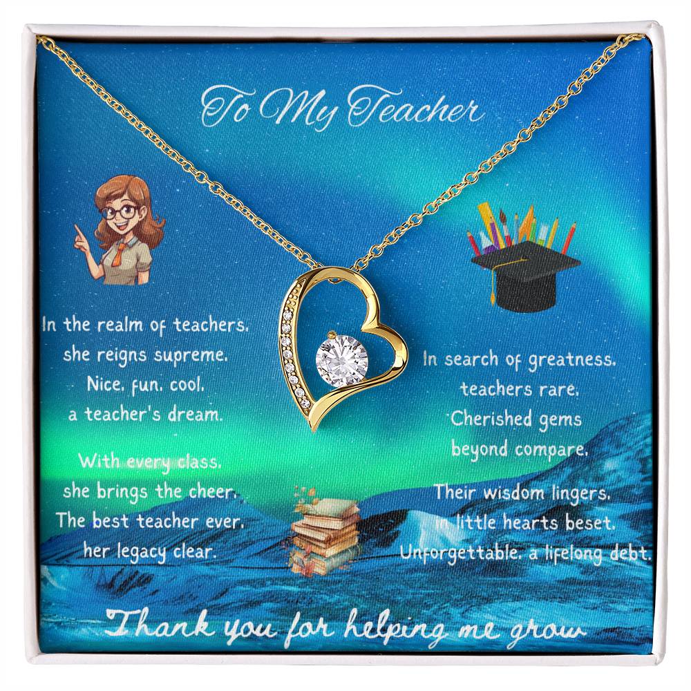 To My Teacher - Thank you for helping me grow