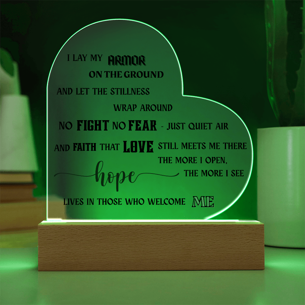 Acrylic Heart - Hope Lives
