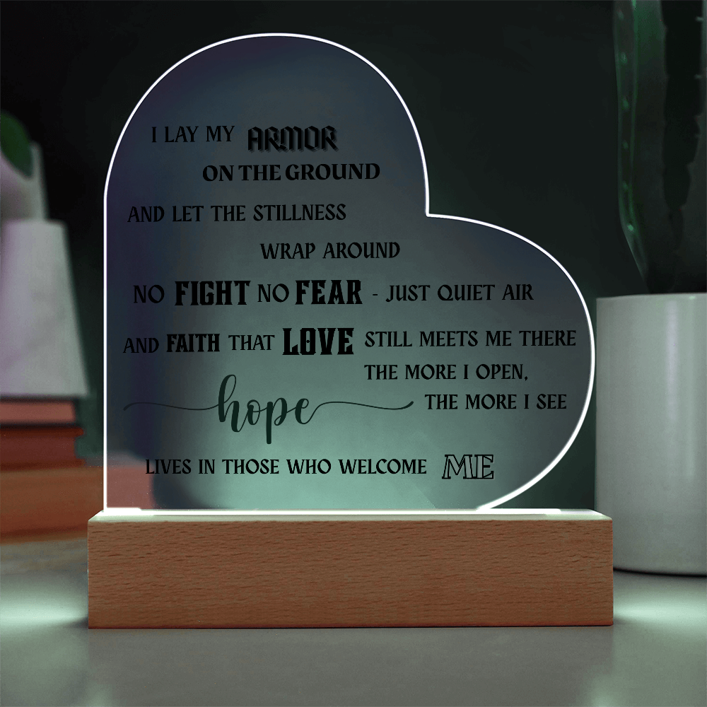Acrylic Heart - Hope Lives