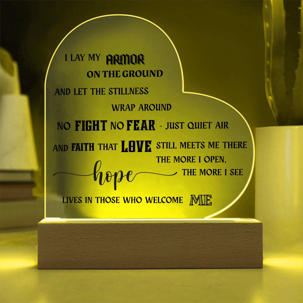 Acrylic Heart - Hope Lives